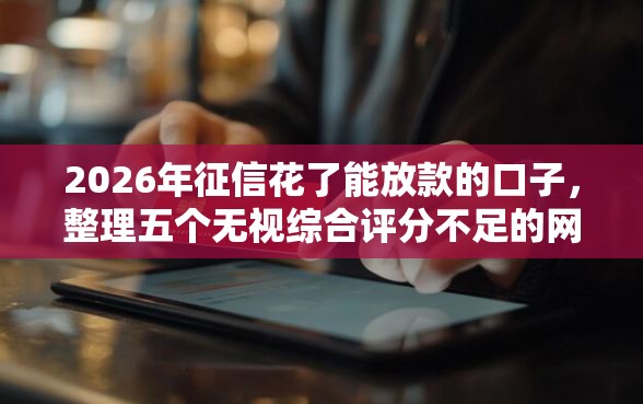 2026年征信花了能放款的口子，整理五个无视综合评分不足的网贷