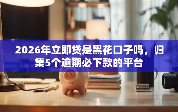 2026年立即贷是黑花口子吗，归集5个逾期必下款的平台
