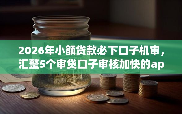 2026年小额贷款必下口子机审，汇整5个审贷口子审核加快的app