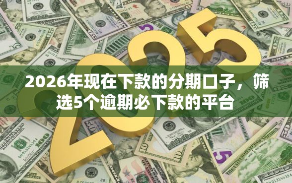 2026年现在下款的分期口子，筛选5个逾期必下款的平台