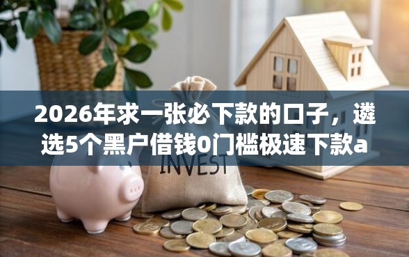 2026年求一张必下款的口子，遴选5个黑户借钱0门槛极速下款app
