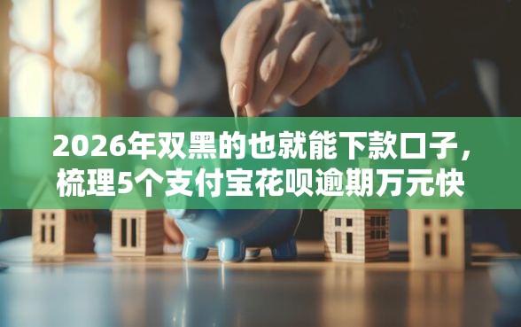 2026年双黑的也就能下款口子，梳理5个支付宝花呗逾期万元快速贷款软件