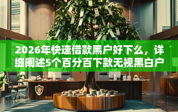 2026年快速借款黑户好下么，详细阐述5个百分百下款无视黑白户网贷软件
