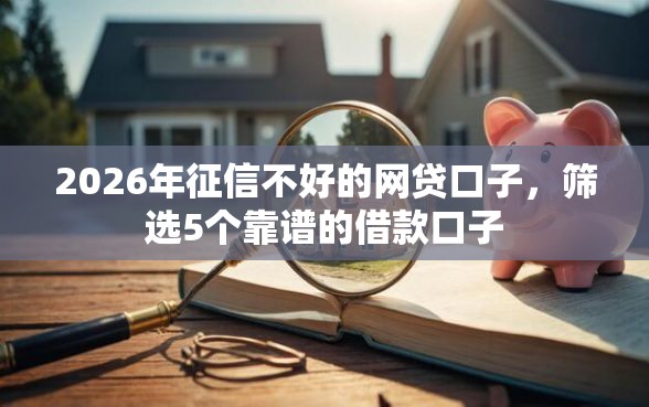 2026年征信不好的网贷口子，筛选5个靠谱的借款口子