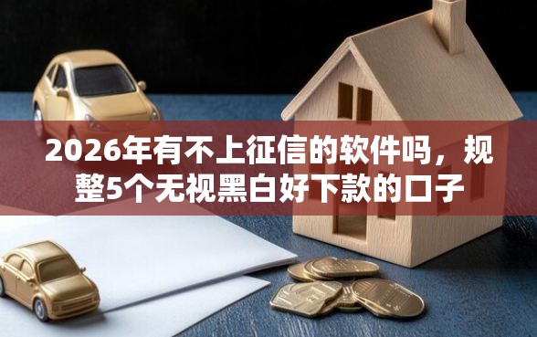 2026年有不上征信的软件吗，规整5个无视黑白好下款的口子