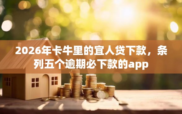 2026年卡牛里的宜人贷下款，条列五个逾期必下款的app