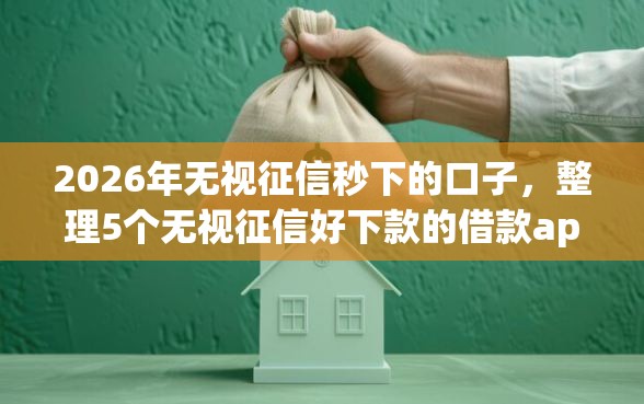 2026年无视征信秒下的口子，整理5个无视征信好下款的借款app