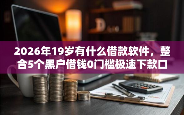 2026年19岁有什么借款软件，整合5个黑户借钱0门槛极速下款口子