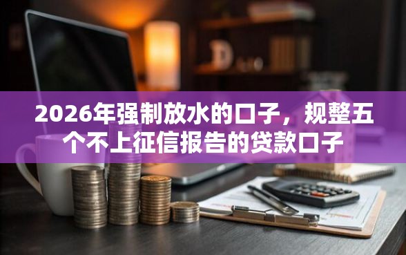 2026年强制放水的口子，规整五个不上征信报告的贷款口子