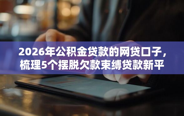 2026年公积金贷款的网贷口子，梳理5个摆脱欠款束缚贷款新平台