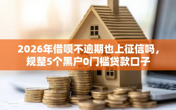 2026年借呗不逾期也上征信吗，规整5个黑户0门槛贷款口子