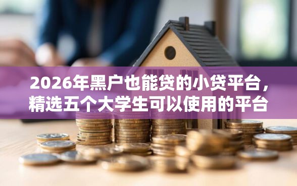 2026年黑户也能贷的小贷平台，精选五个大学生可以使用的平台