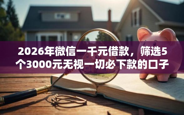 2026年微信一千元借款,筛选5个3000元无视一切必下款的口子 2026年微信一千元借款,筛选5个3000元无视一切必下款的口子