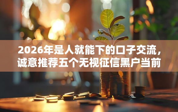 2026年是人就能下的口子交流，诚意推荐五个无视征信黑户当前逾期必下款的口子