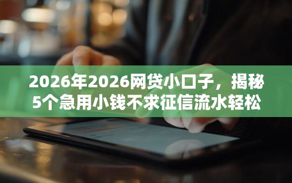 2026年2026网贷小口子，揭秘5个急用小钱不求征信流水轻松贷的平台