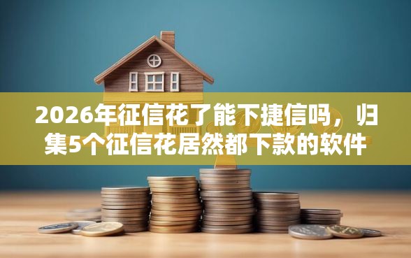 2026年征信花了能下捷信吗，归集5个征信花居然都下款的软件