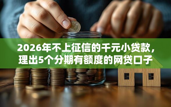 2026年不上征信的千元小贷款，理出5个分期有额度的网贷口子