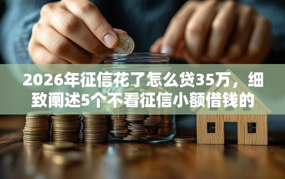 2026年征信花了怎么贷35万，细致阐述5个不看征信小额借钱的软件