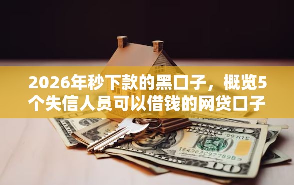 2026年秒下款的黑口子，概览5个失信人员可以借钱的网贷口子