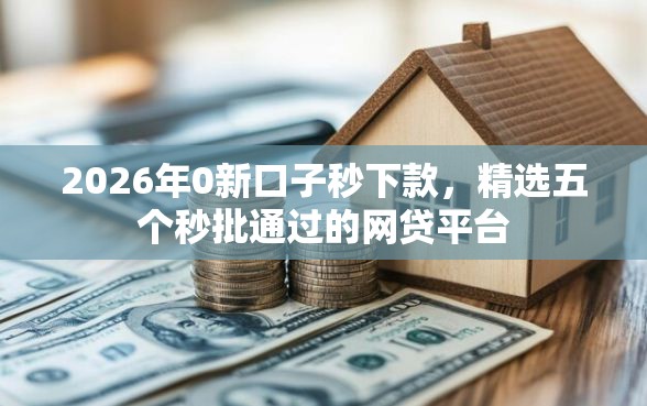 2026年0新口子秒下款，精选五个秒批通过的网贷平台