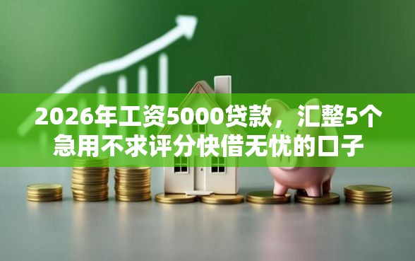 2026年工资5000贷款，汇整5个急用不求评分快借无忧的口子