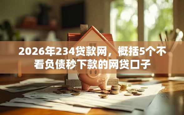 2026年234贷款网，概括5个不看负债秒下款的网贷口子