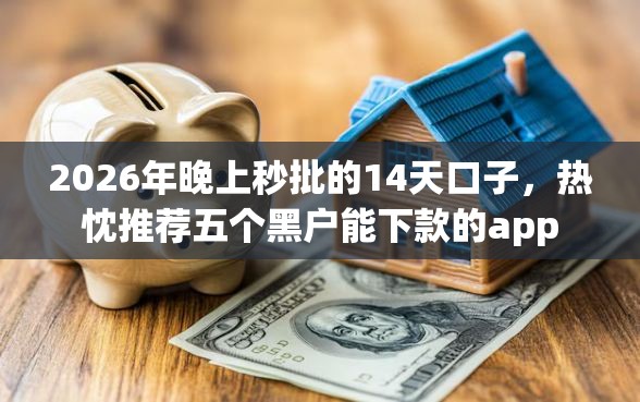2026年晚上秒批的14天口子，热忱推荐五个黑户能下款的app