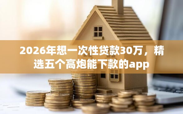 2026年想一次性贷款30万，精选五个高炮能下款的app