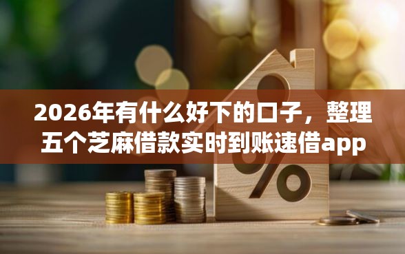 2026年有什么好下的口子，整理五个芝麻借款实时到账速借app