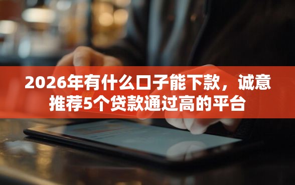2026年有什么口子能下款，诚意推荐5个贷款通过高的平台