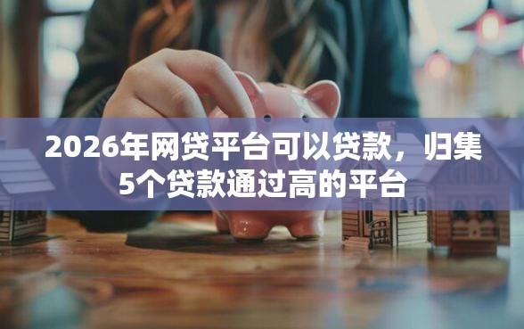 2026年网贷平台可以贷款，归集5个贷款通过高的平台