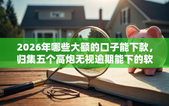 2026年哪些大额的口子能下款，归集五个高炮无视逾期能下的软件