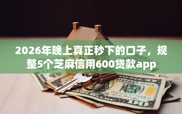 2026年晚上真正秒下的口子，规整5个芝麻信用600贷款app