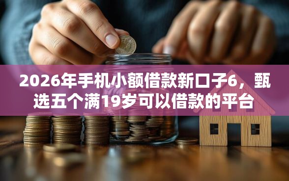 2026年手机小额借款新口子6，甄选五个满19岁可以借款的平台