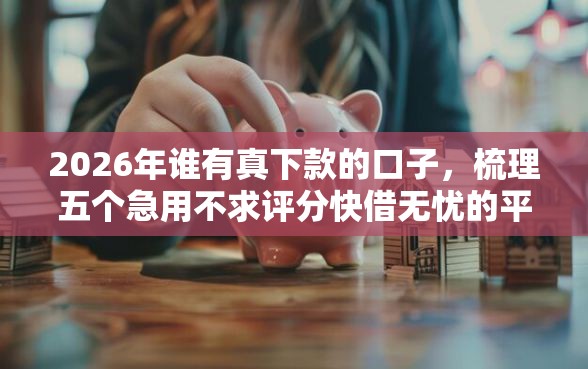 2026年谁有真下款的口子，梳理五个急用不求评分快借无忧的平台