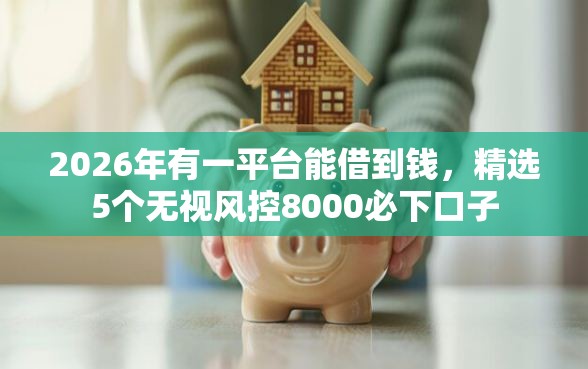 2026年有一平台能借到钱，精选5个无视风控8000必下口子