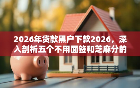 2026年贷款黑户下款2026，深入剖析五个不用面签和芝麻分的贷款口子