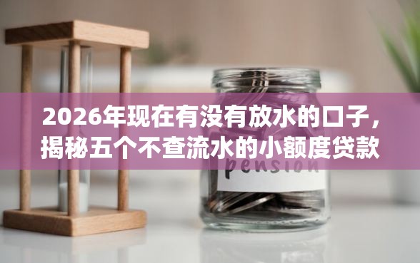 2026年现在有没有放水的口子，揭秘五个不查流水的小额度贷款app