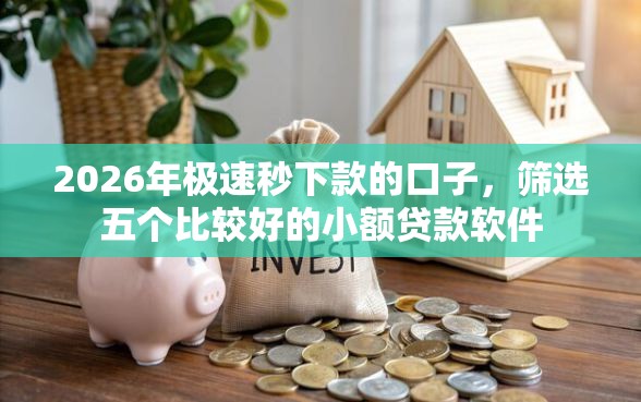 2026年极速秒下款的口子,筛选五个比较好的小额贷款软件 2026年极速秒下款的口子,筛选五个比较好的小额贷款软件