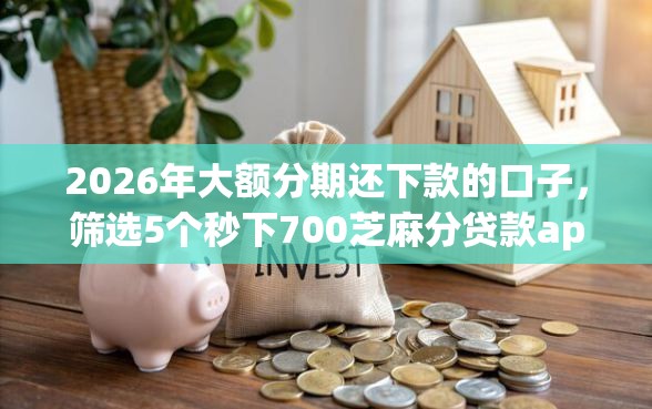 2026年大额分期还下款的口子，筛选5个秒下700芝麻分贷款app