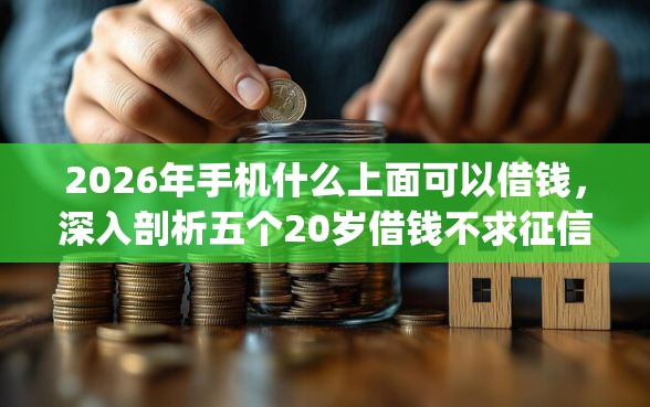 2026年手机什么上面可以借钱，深入剖析五个20岁借钱不求征信速借app