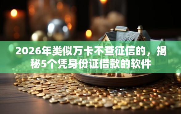 2026年类似万卡不查征信的,揭秘5个凭身份证借款的软件 2026年类似万卡不查征信的,揭秘5个凭身份证借款的软件