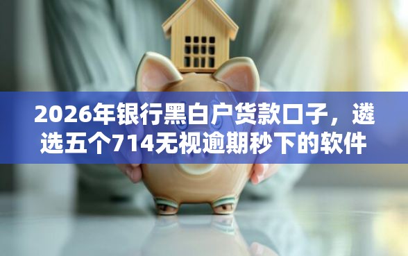 2026年银行黑白户货款口子,遴选五个714无视逾期秒下的软件 2026年银行黑白户货款口子,遴选五个714无视逾期秒下的软件