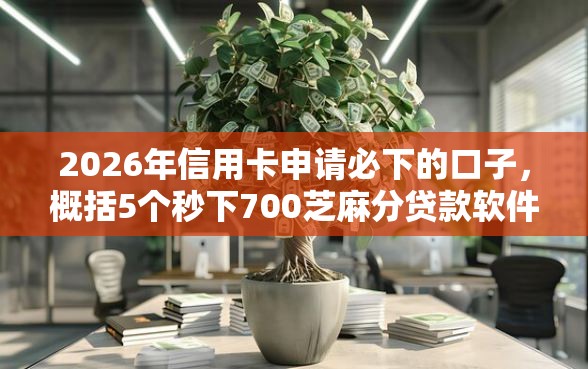 2026年信用卡申请必下的口子，概括5个秒下700芝麻分贷款软件