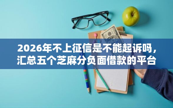2026年不上征信是不能起诉吗，汇总五个芝麻分负面借款的平台