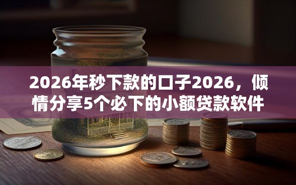 2026年秒下款的口子2026，倾情分享5个必下的小额贷款软件