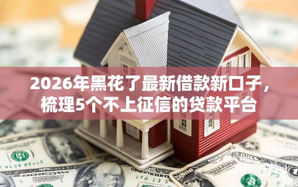 2026年黑花了最新借款新口子，梳理5个不上征信的贷款平台