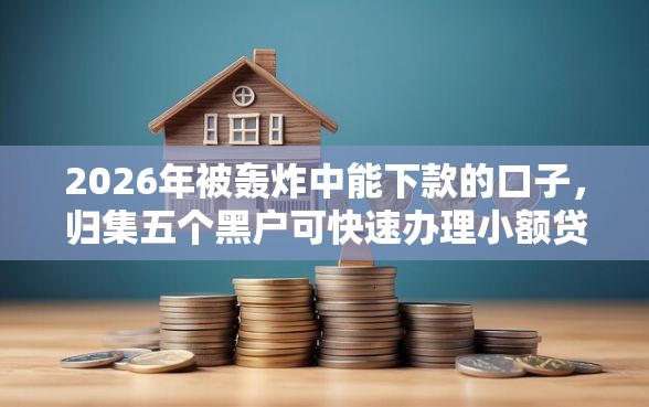 2026年被轰炸中能下款的口子，归集五个黑户可快速办理小额贷款业务的口子