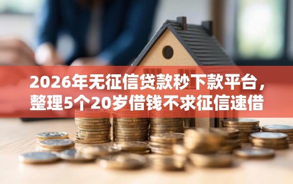 2026年无征信贷款秒下款平台，整理5个20岁借钱不求征信速借平台