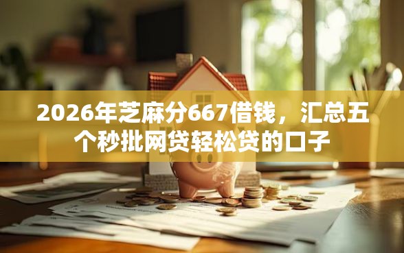 2026年芝麻分667借钱，汇总五个秒批网贷轻松贷的口子